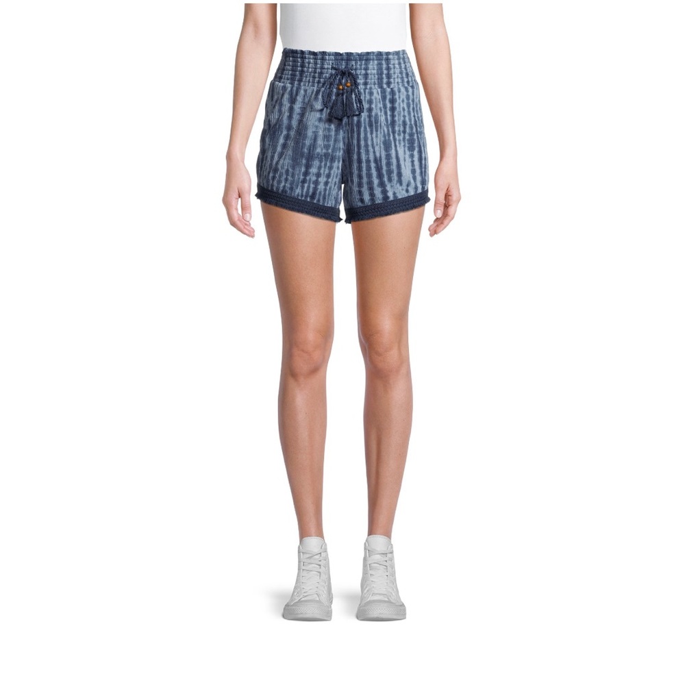 No Boundaries Juniors Knit Gauze Shorts